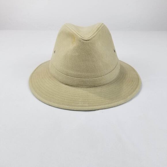 Dorfman Pacific Hat Safari Fitted Mens Large Khaki Tan Vent Eyelets Outdoor - Picture 1 of 9